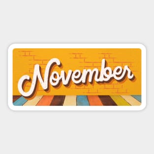 November Sticker